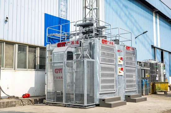 Direkter Fabrikpreis-Zahnstangen- und Ritzelaufzug / Bauaufzug